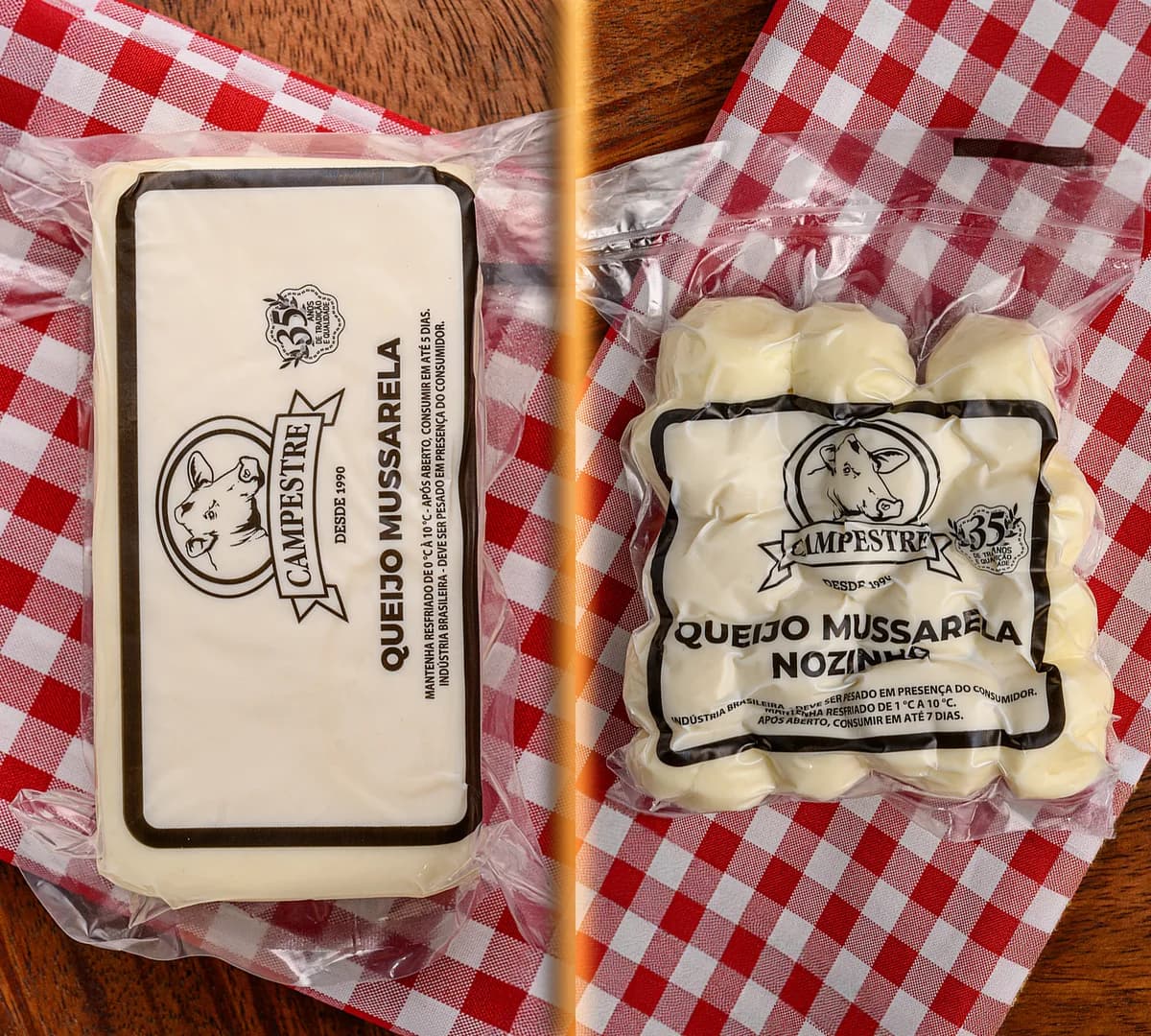 Queijo Minas Padrão 500g + Mussarela Nozinho 500g - Imagem 3