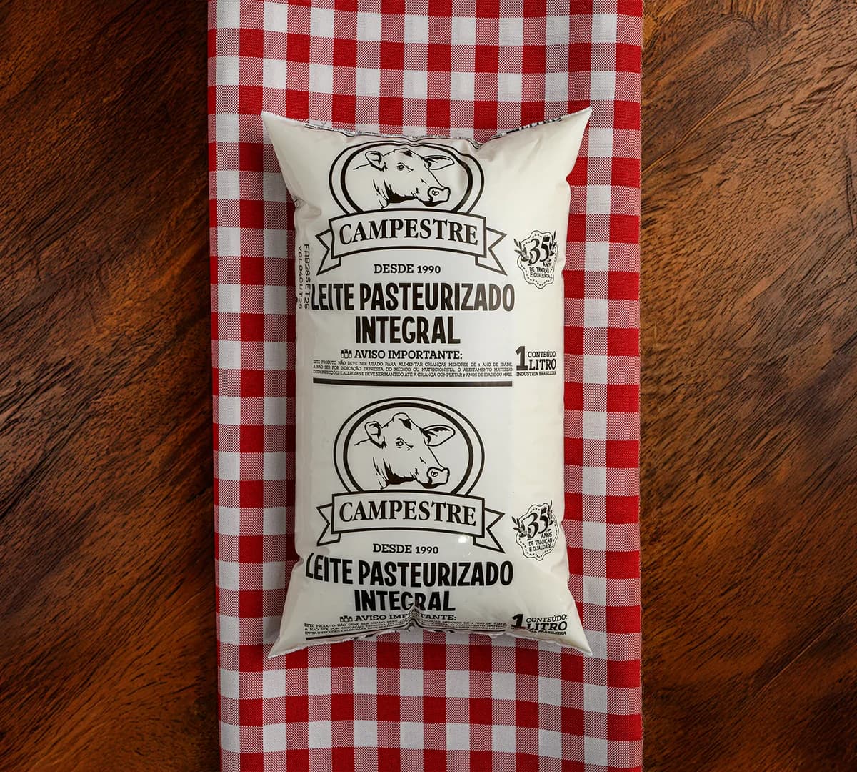 Leite Pasteurizado Integral Fazenda Campestre 1L - Imagem 1